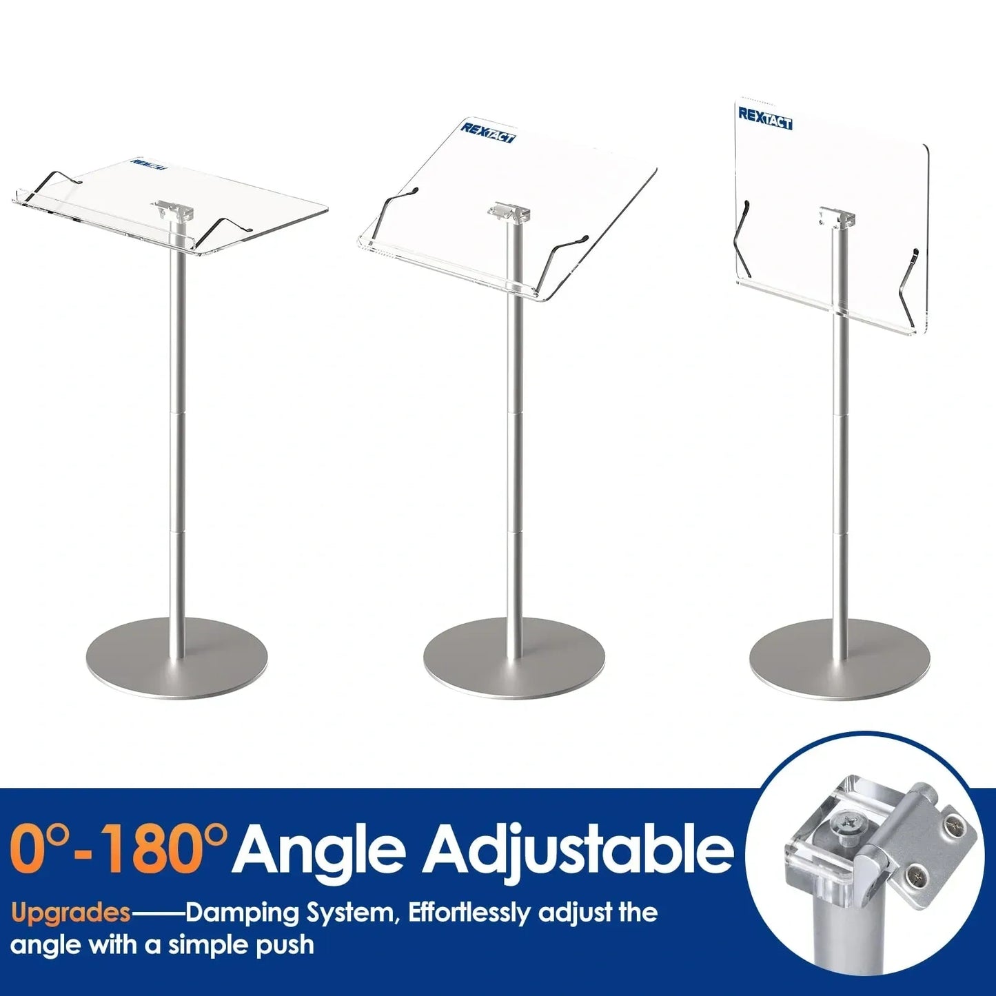 RexTact Acrylic Podium Stand 49 inch (NEW)