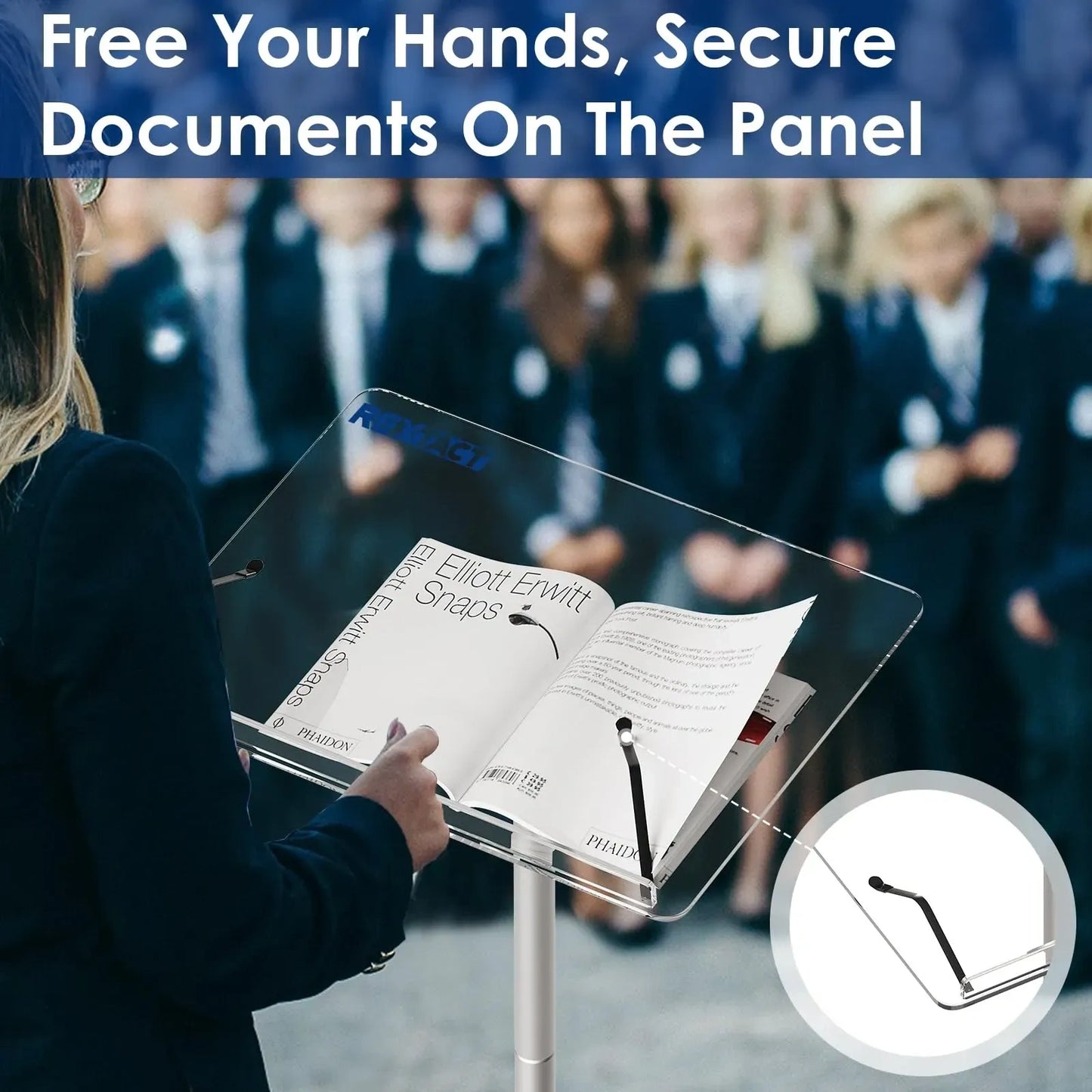 RexTact Acrylic Podium Stand 49 inch (NEW)