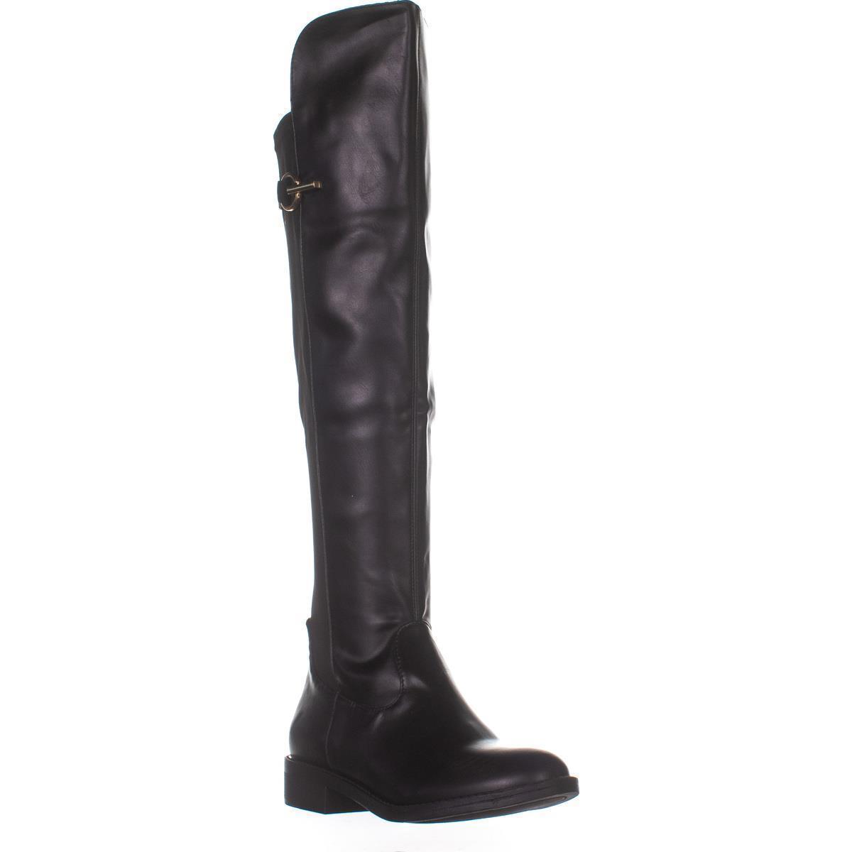Rebel by Zigi Women S Shoes Kerlynn Closed Toe Knee High Cowboy  Black  Size 6.5