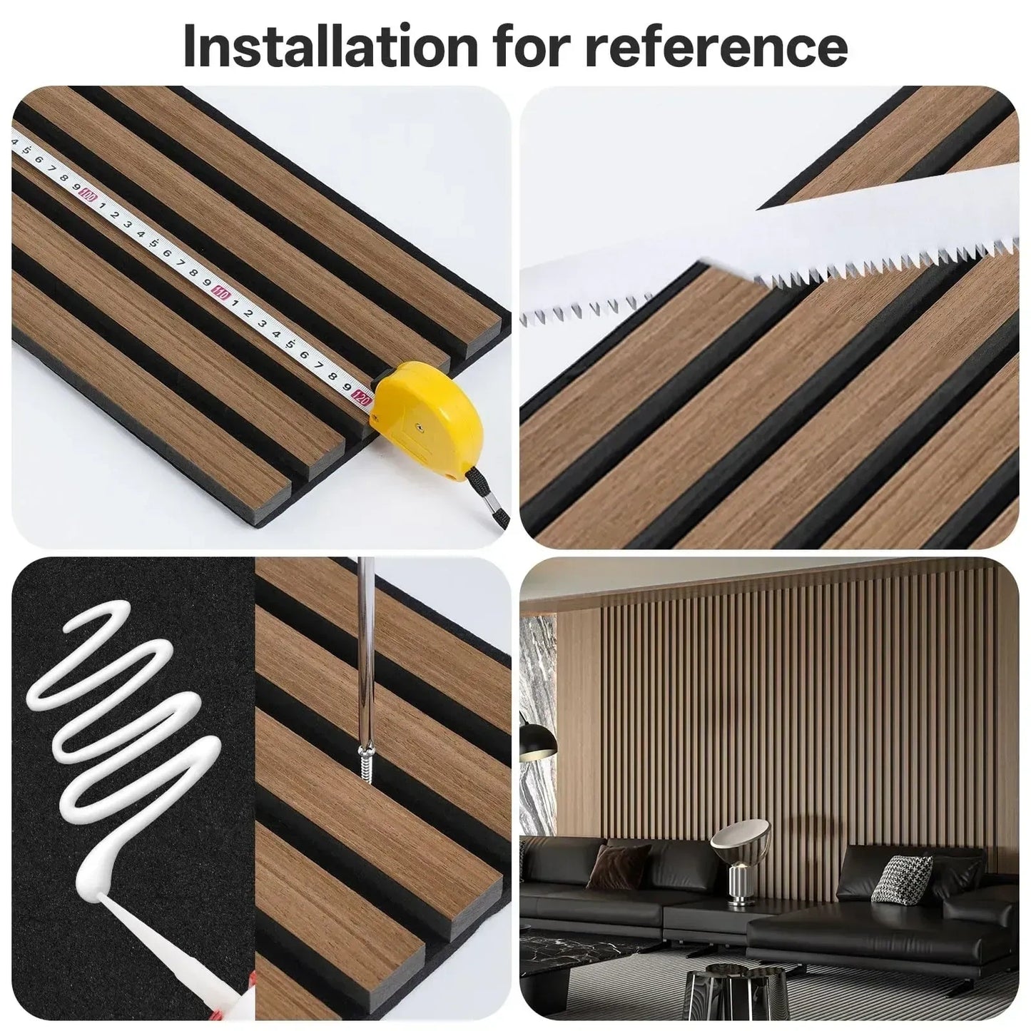 Wood Panels for Wall, 8 Pack (NEW)