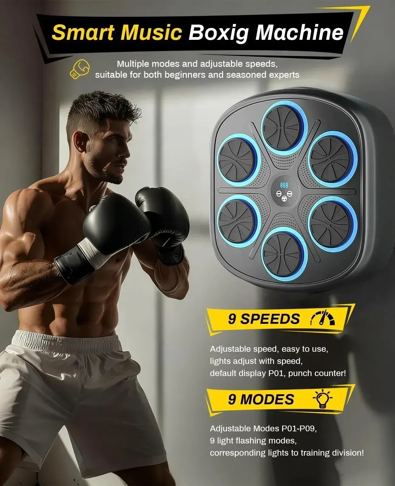 Music Boxing Machine for Adults Wall Mounted (NEW)