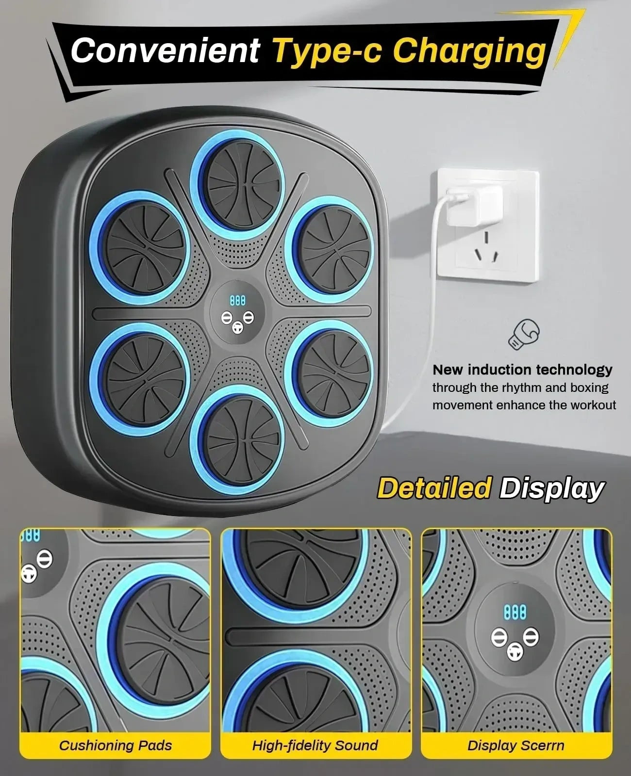 Music Boxing Machine for Adults Wall Mounted (NEW)