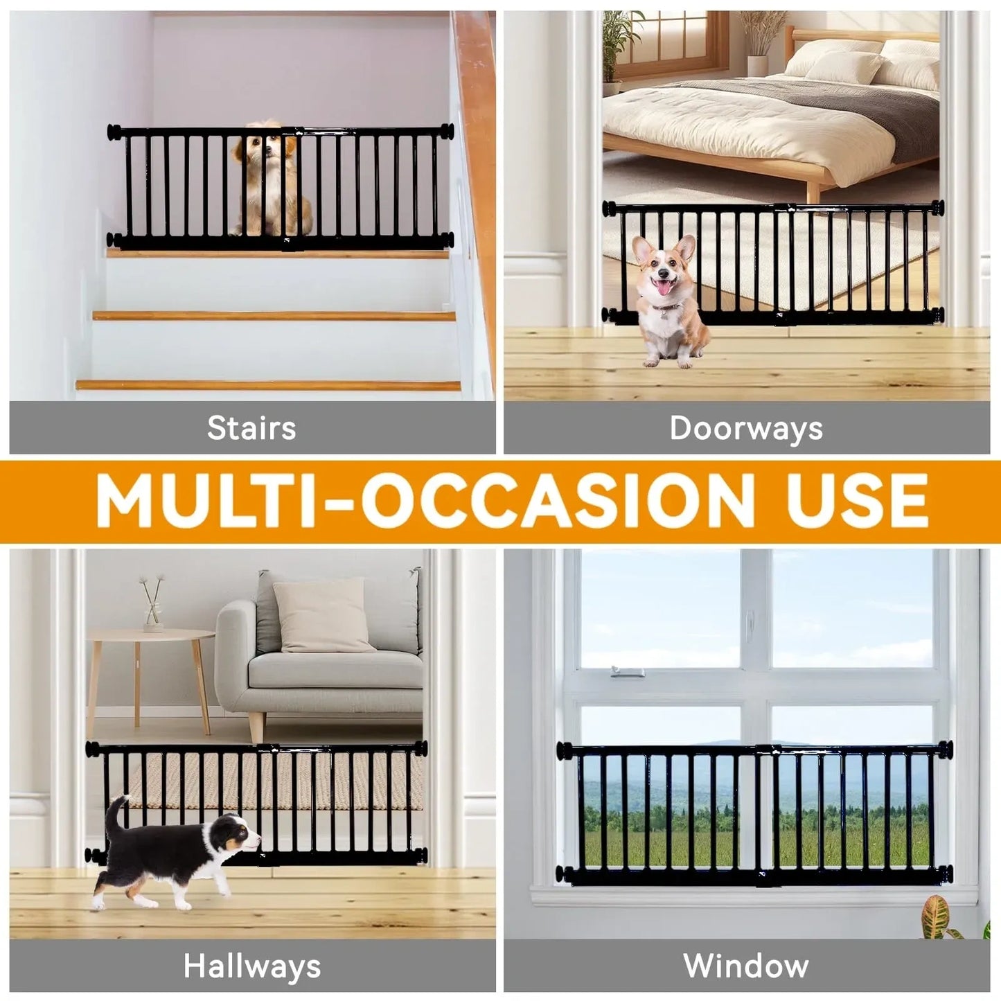 Adjustable Extra Wide Short Dog Gate (NEW)