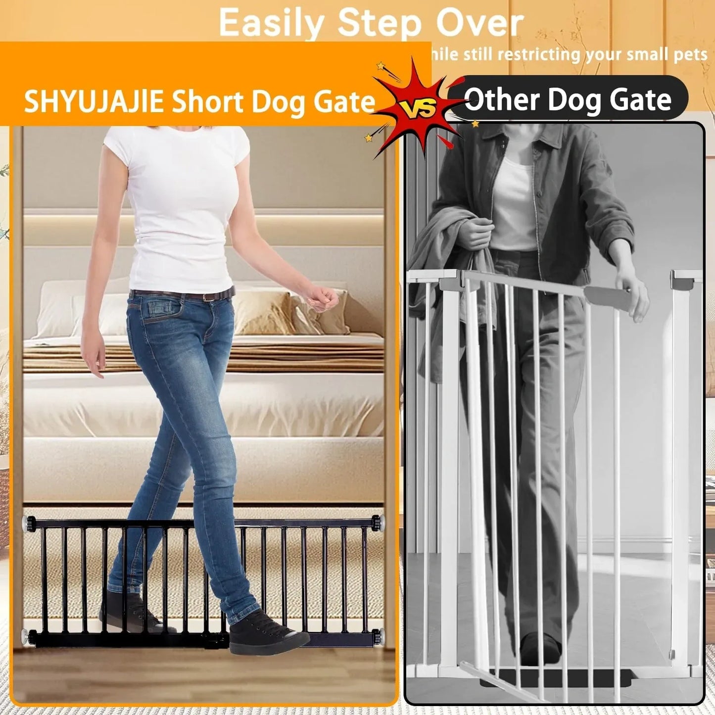 Adjustable Extra Wide Short Dog Gate (NEW)
