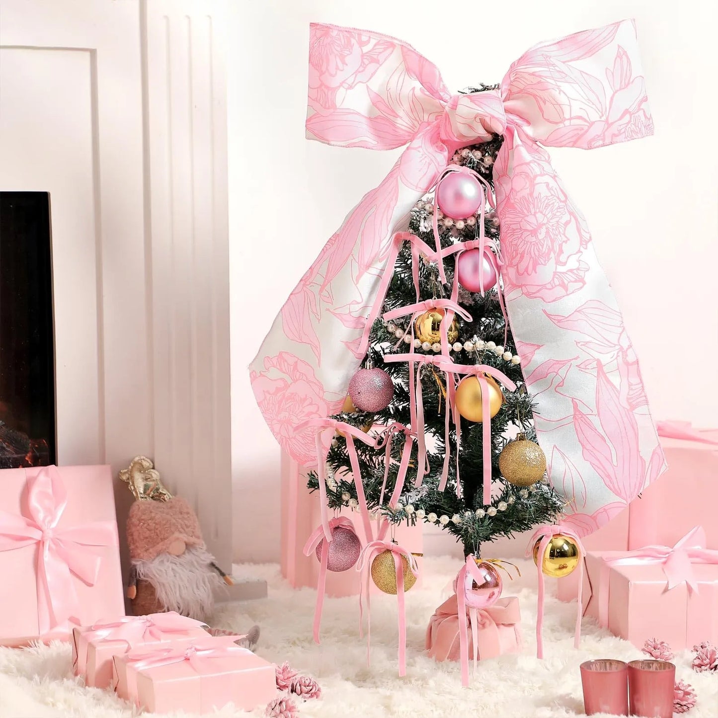 Coquette Christmas Tree Table Decor 35.5 Inch (NEW)