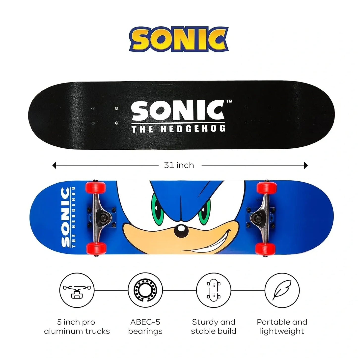 Sakar Sonic The Hedgehog Skateboard