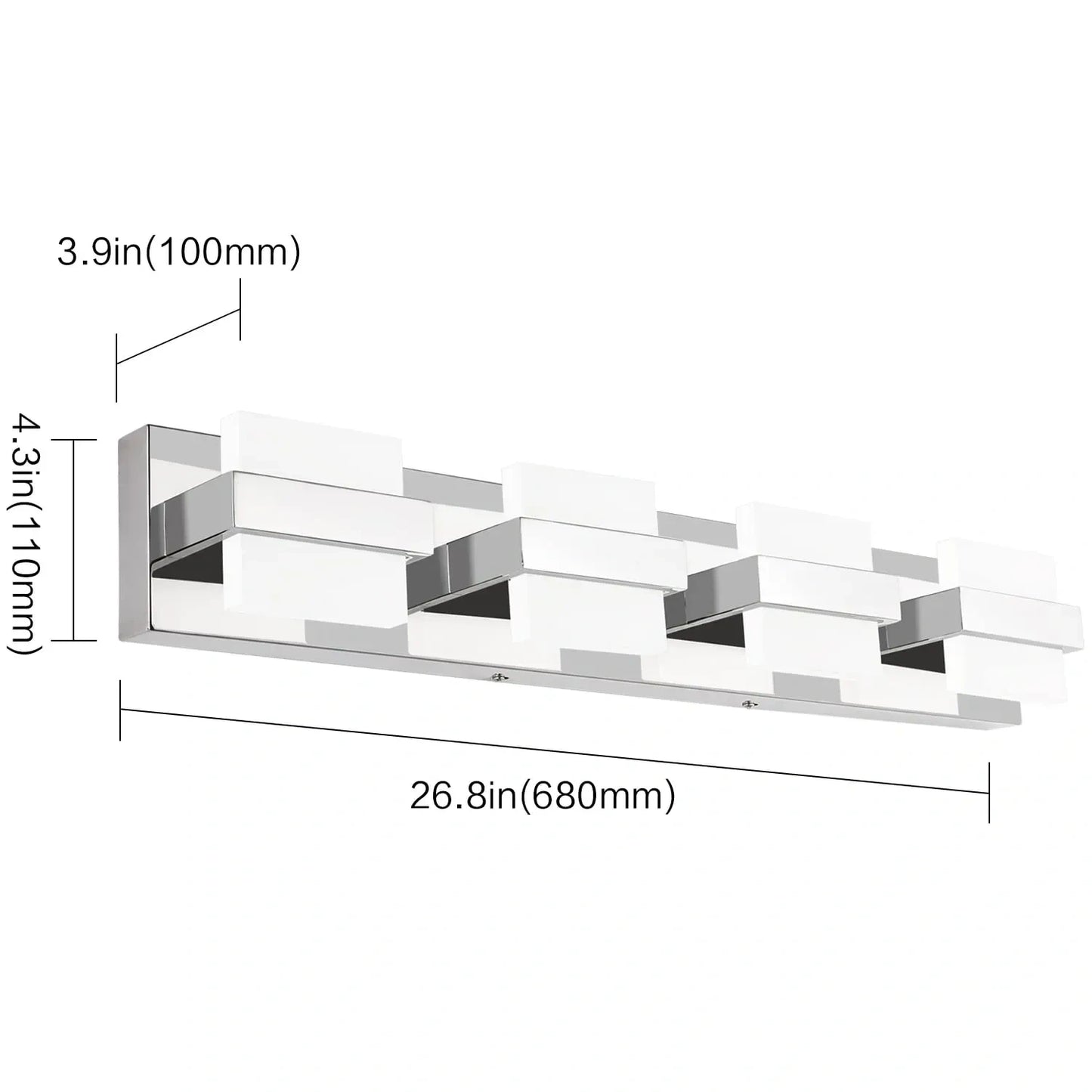 Chrome Bathroom Lights (NEW)