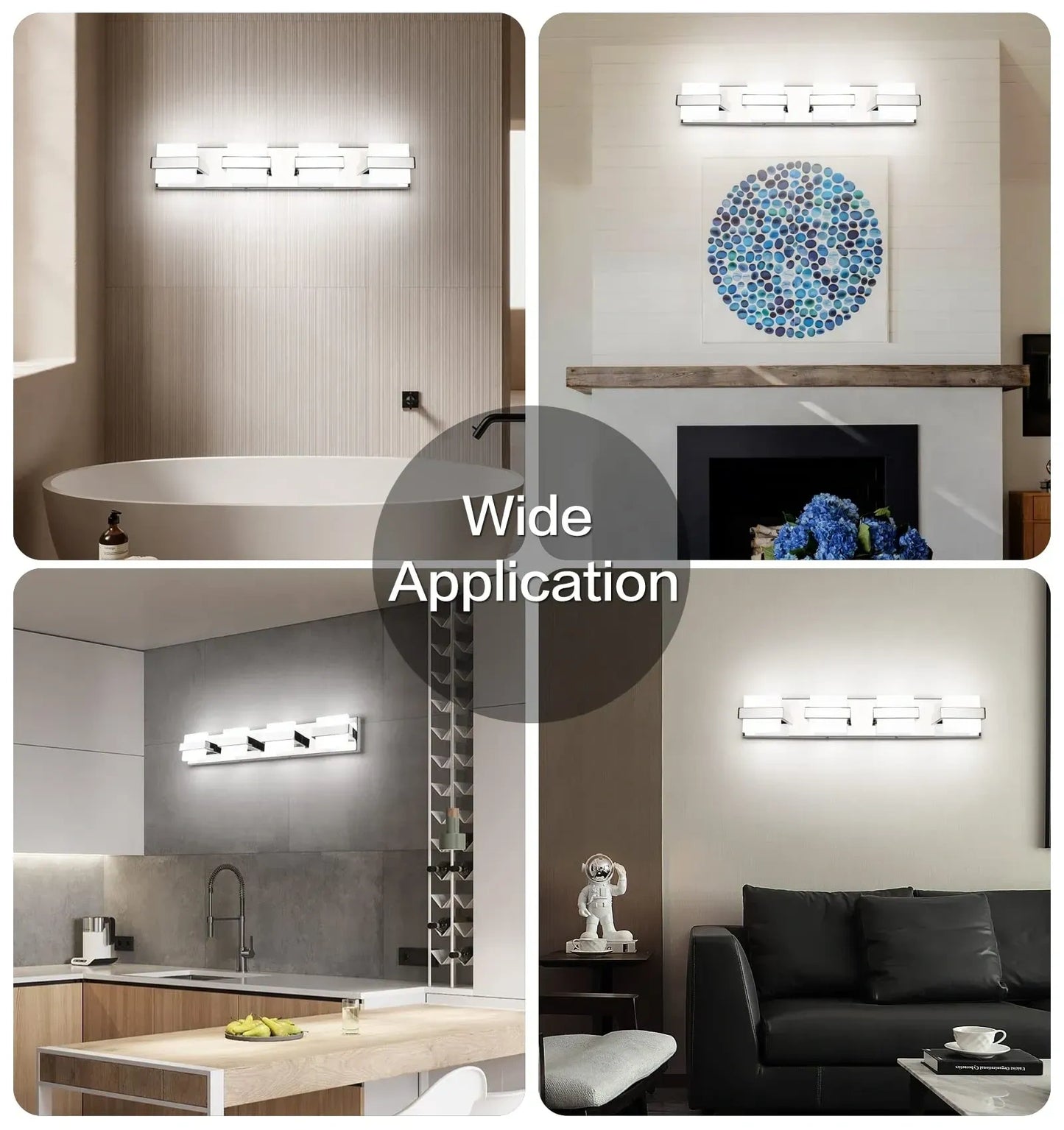 Chrome Bathroom Lights (NEW)