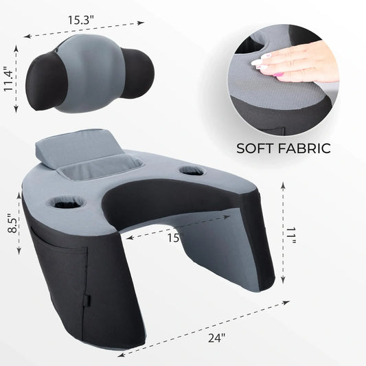 SOULE Multi-Purpose Reading & Gaming Memory Foam Pillow (NEW)