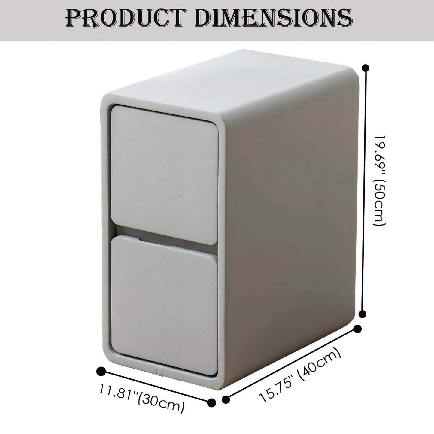 SOBIBO Narrow Nightstand (NEW)