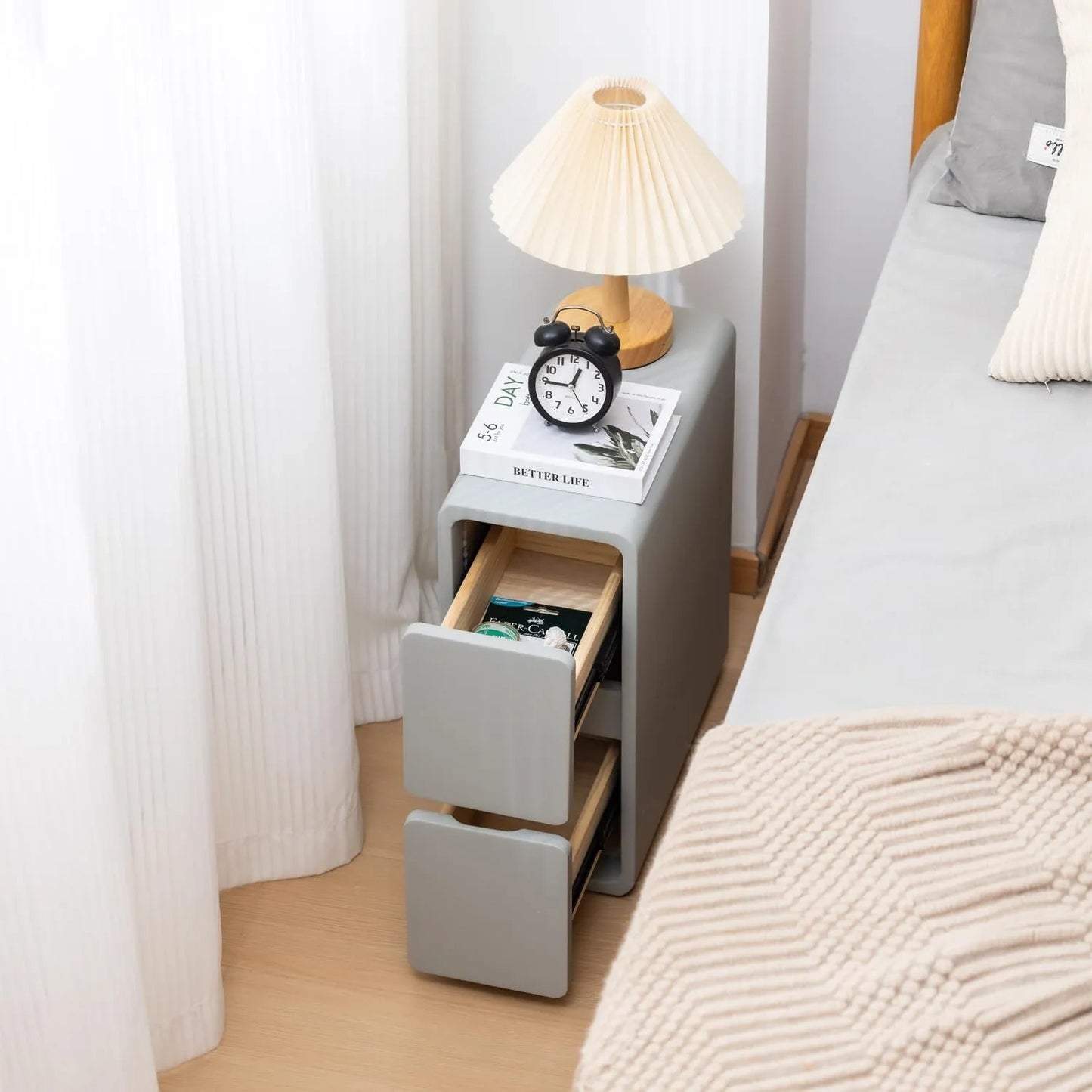 SOBIBO Narrow Nightstand (NEW)