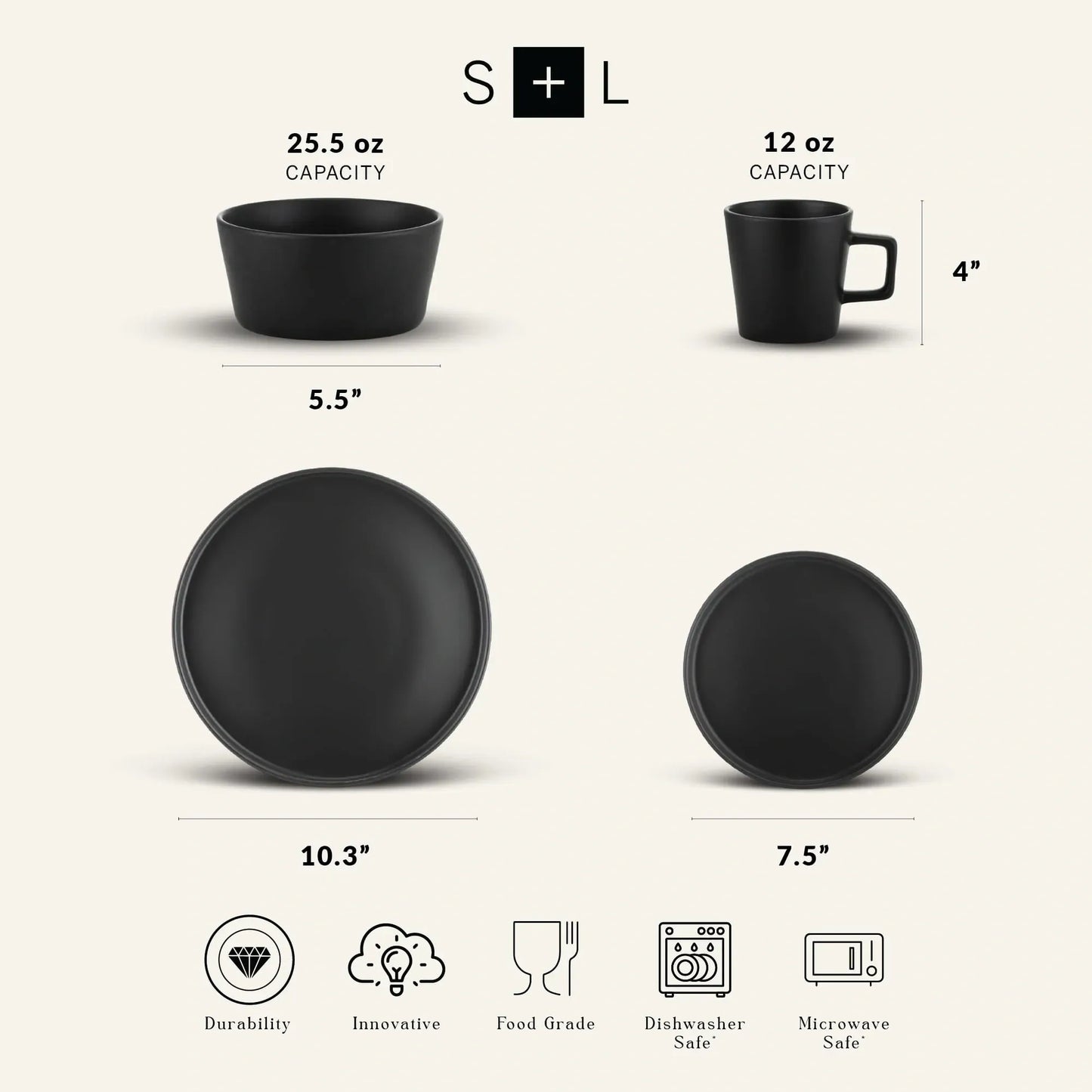 Stone Lain Celina Stoneware 32 Piece Dinnerware Set (NEW)