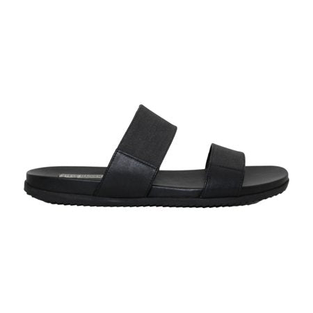 Steve Madden Mens KORAH Leather Slip on Open Toe Slides  Black  Size 13.0