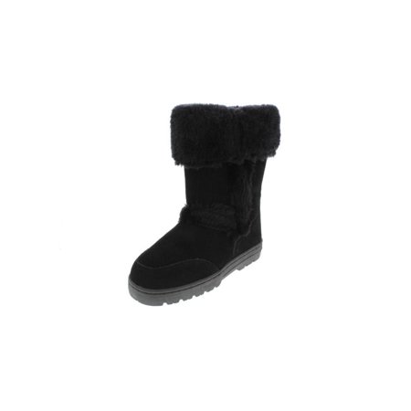 Witty Womens Suede Mid-Calf Winter Boots