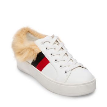 Steve Madden Women's Sneakers WHITE - White Stripe Belle Sneaker - Women