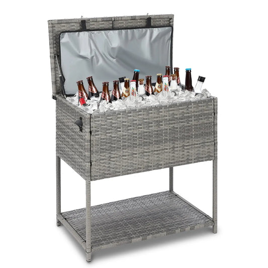 SUNNYPARK Large Ice Chest Cooler Cart 80 Quart (NEW)