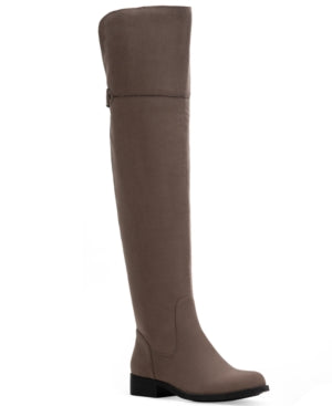 Sun + Stone Womens Allicce Microsuede Over-the-Knee Boots Taupe 5 Medium (B M)