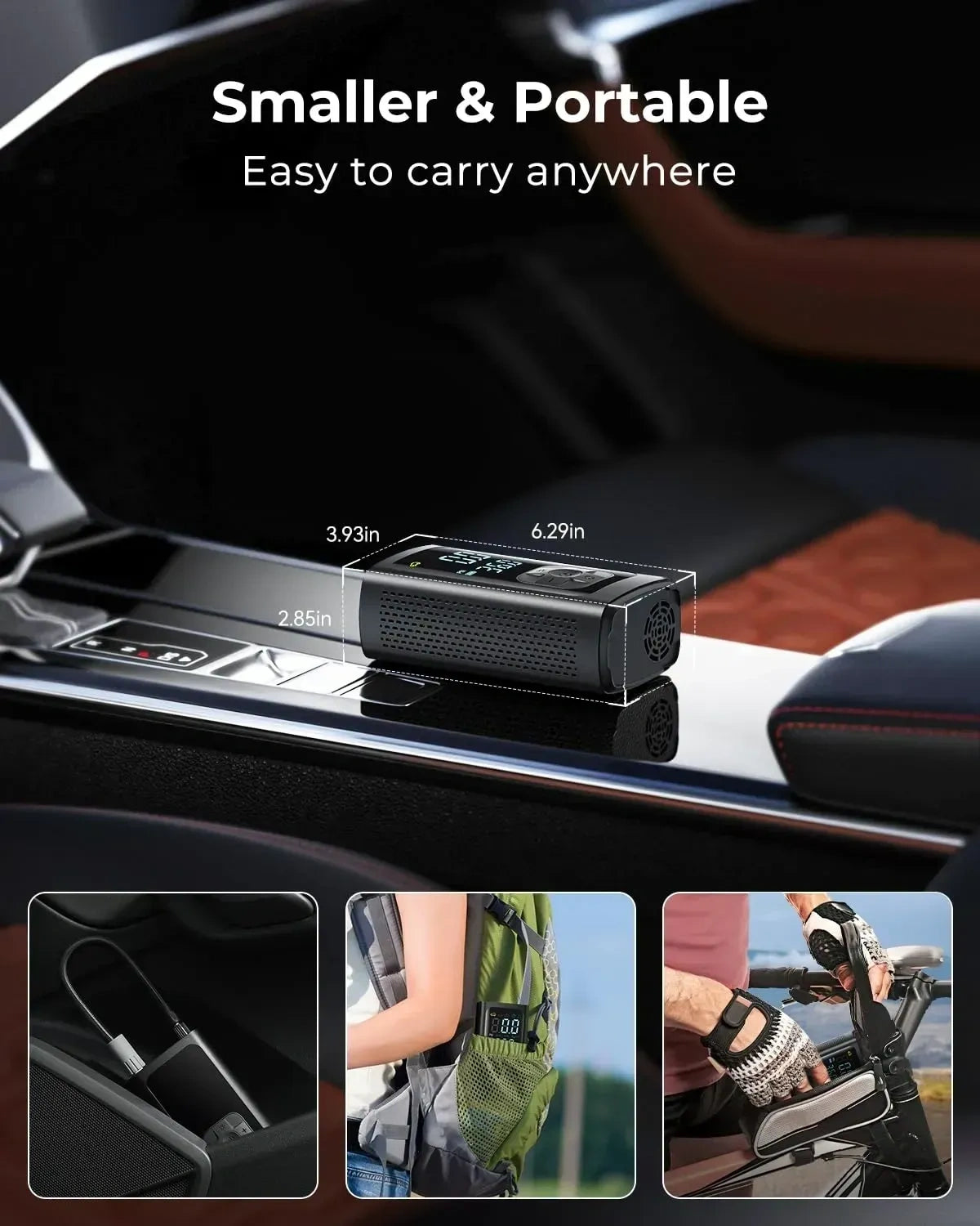 Syncwire Tire Inflator Portable Air Compressor, 150 PSI (NEW)