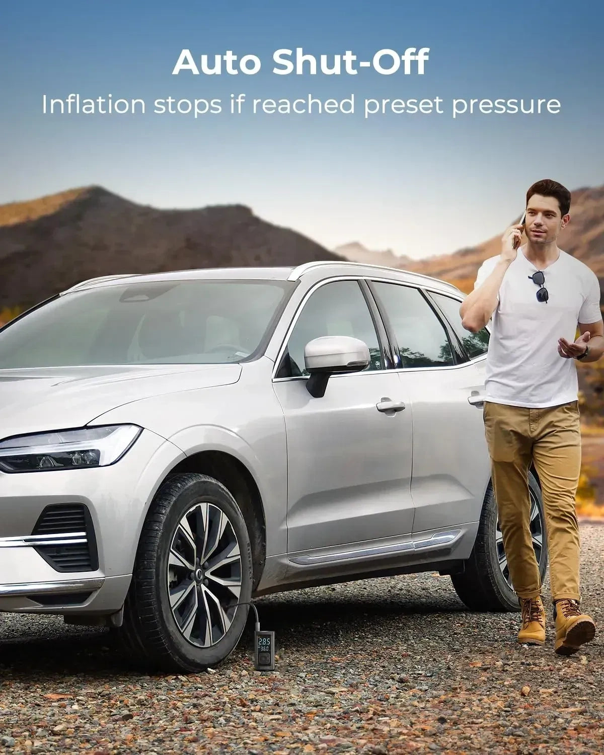 Syncwire Tire Inflator Portable Air Compressor, 150 PSI (NEW)