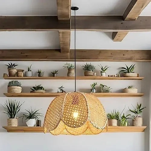 Natural Rattan Hanging Lamp (NEW)