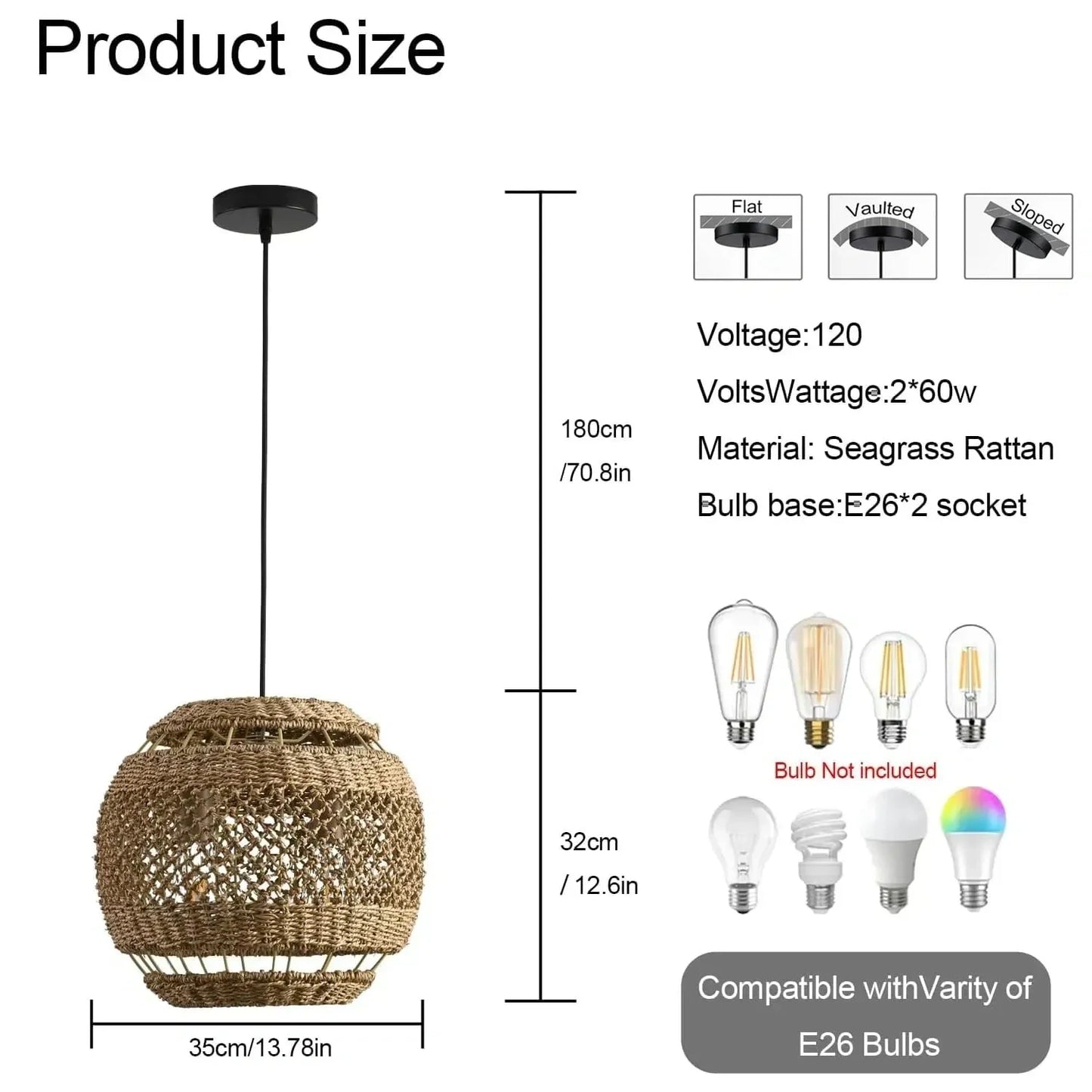 Rattan Pendant Light (NEW)