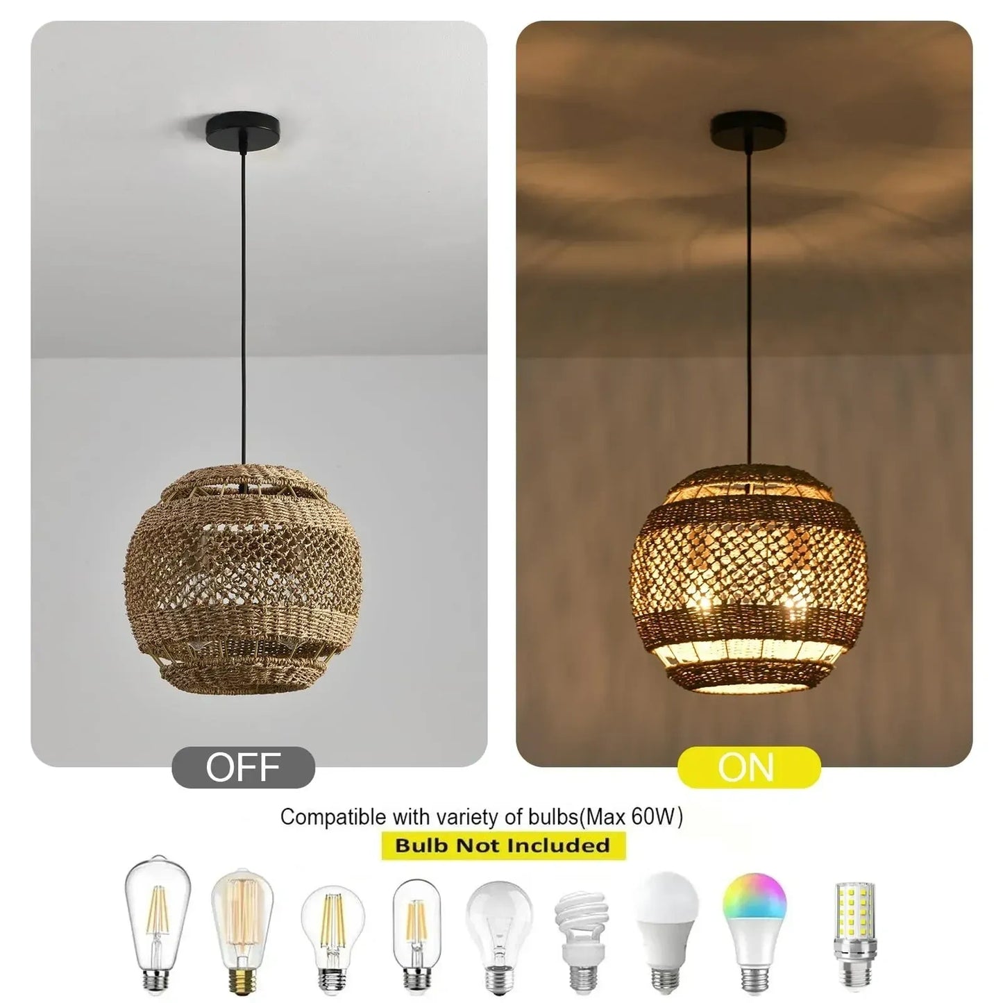 Rattan Pendant Light (NEW)