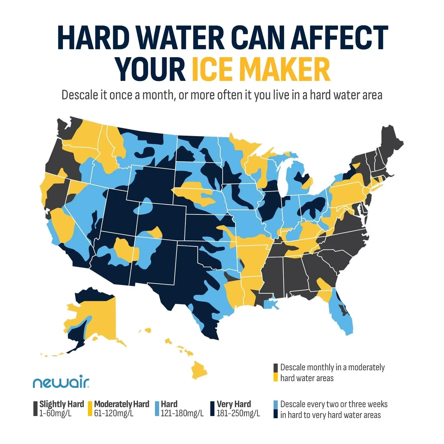 Newair Countertop Whiskey Ice Ball Maker - 32 Ice Spheres / 24 Hours