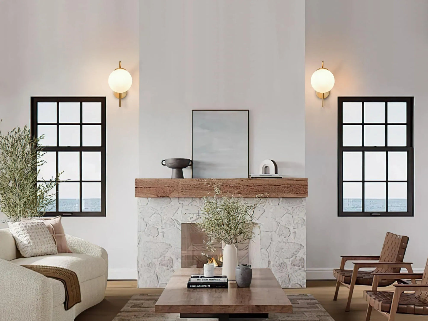 Wall Sconce Battery Operated Wall Light Set of 2 (NEW)