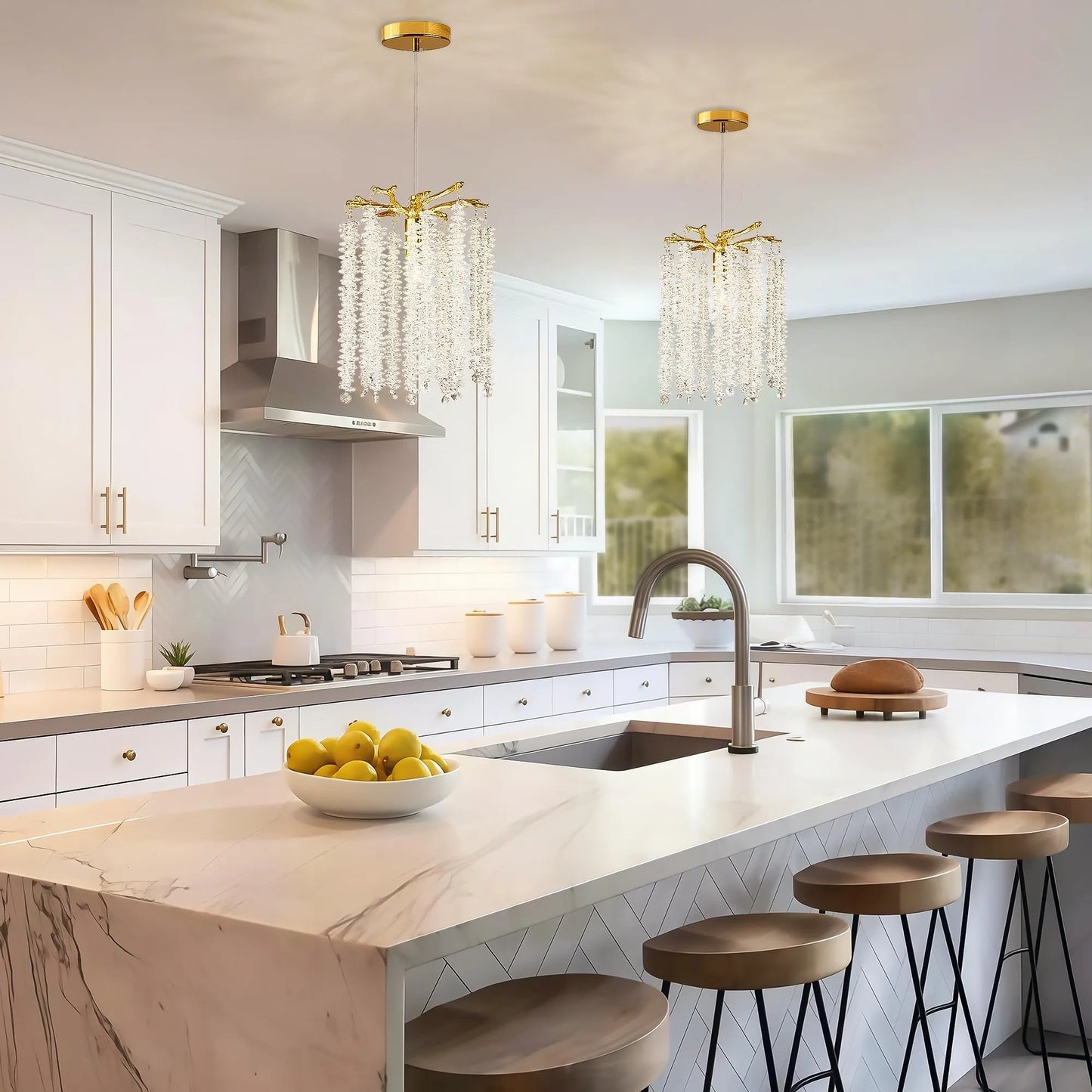 Modern Crystal Tree Branch Chandelier (NEW)