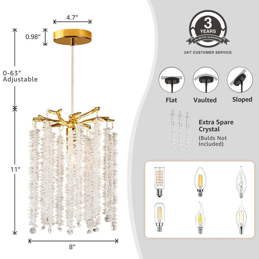 Modern Crystal Tree Branch Chandelier (NEW)
