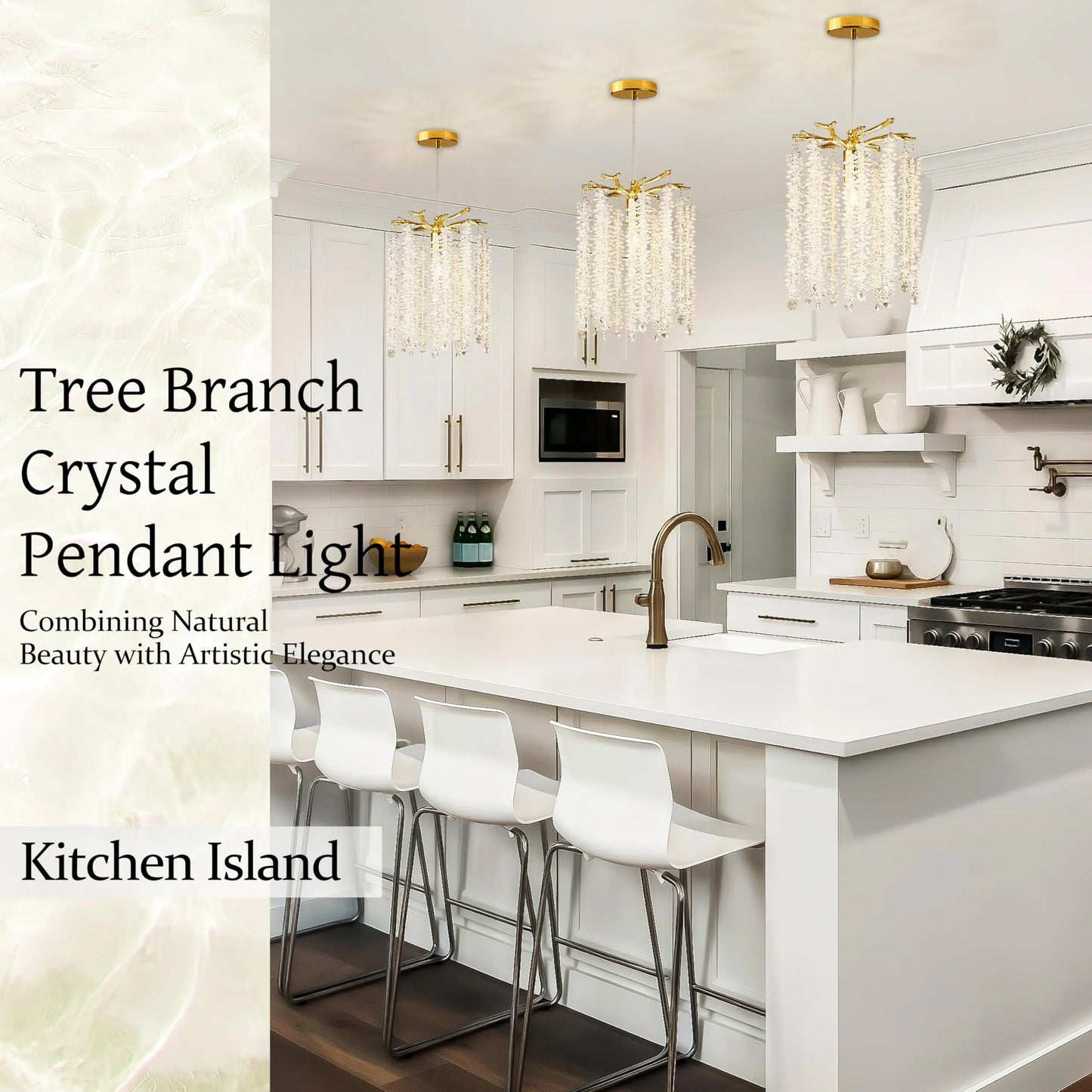 Modern Crystal Tree Branch Chandelier (NEW)