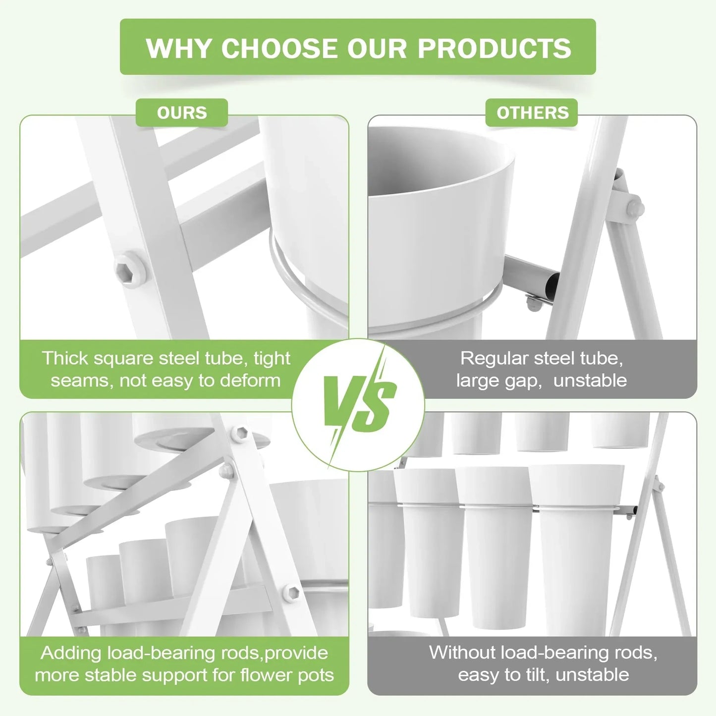 Flower Display Stand with 12 Buckets (NEW)