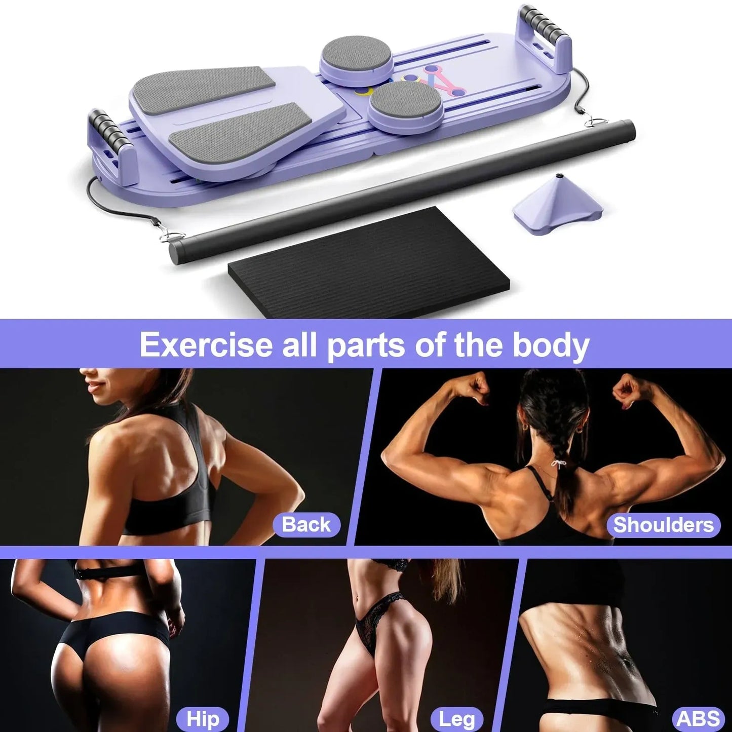 Vireodethos Pilates Board, Pilates Reformer Set for Women (NEW)