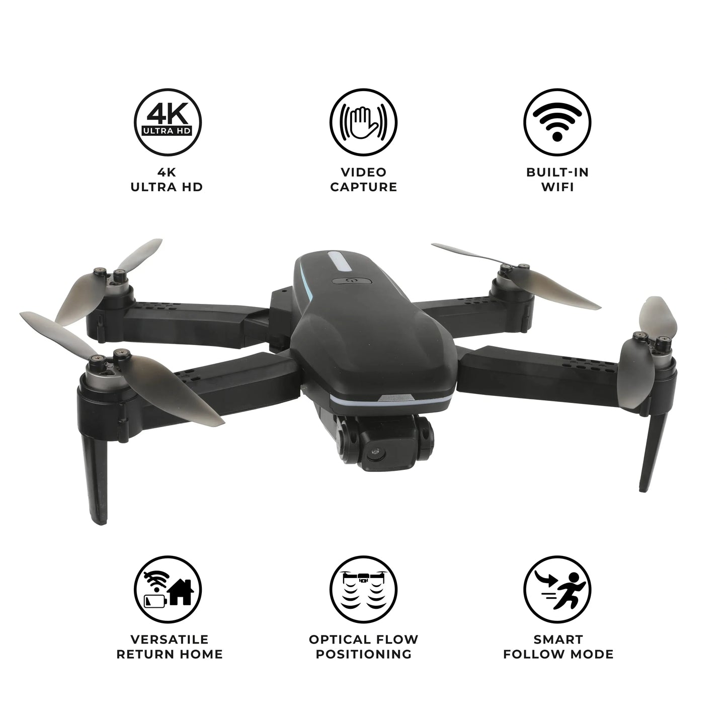 Vivitar Sky Flow 4K Image Stabilization Aerial Camera Drone