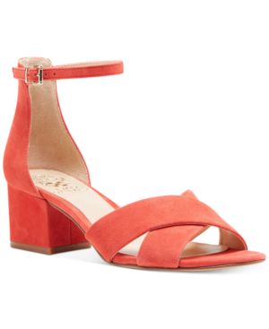 Vince Camuto Womens Florrie Suede Open Toe Casual Ankle Strap Sandals