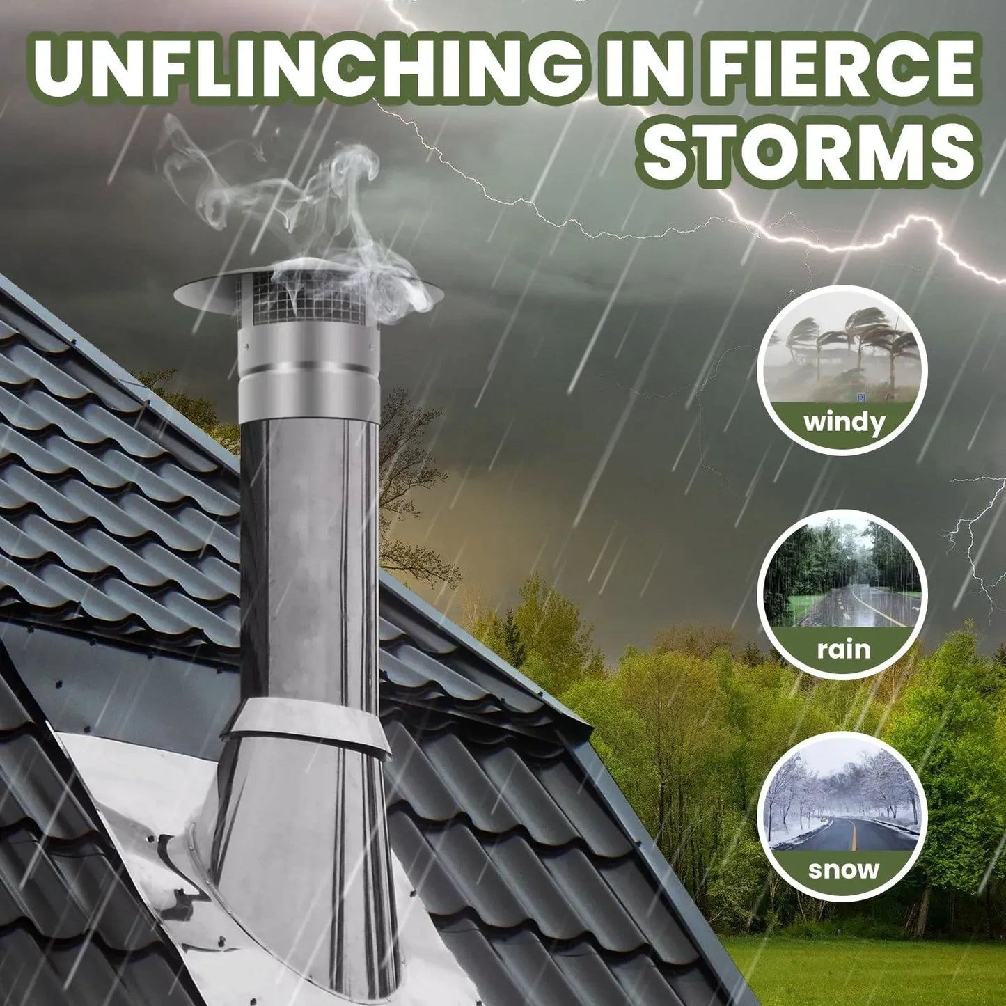 Willgoon 8 Inch Round Chimney Cap (NEW)