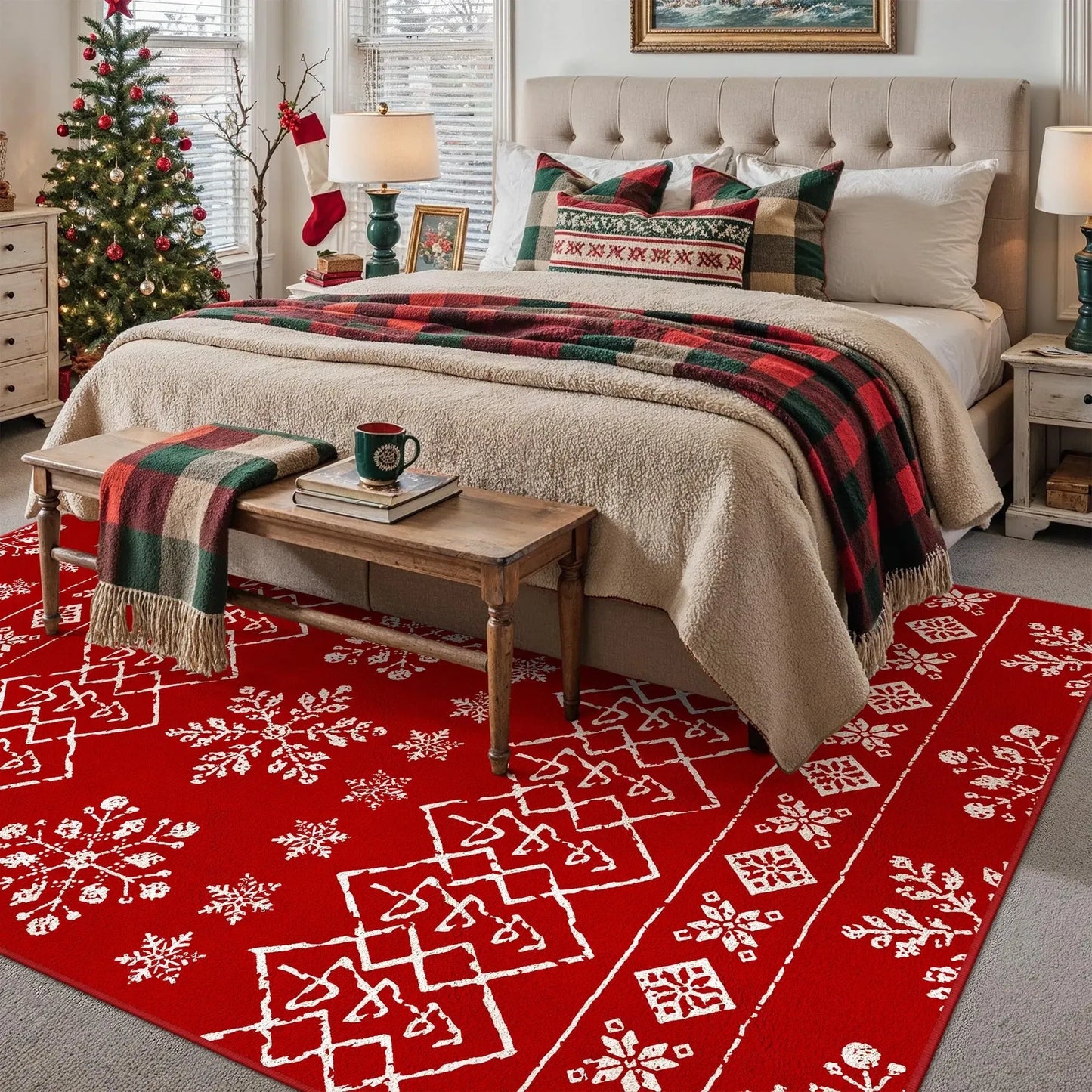 Christmas Area Rug 8x10 (NEW)
