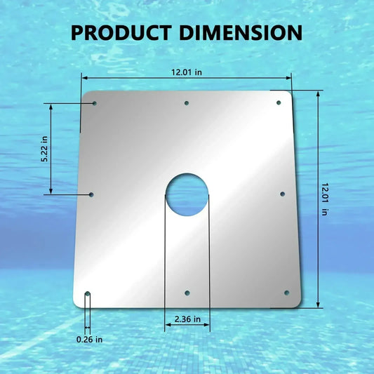 12 X 12 Ground Pool Skimmer Wall Repair Panel (NEW)