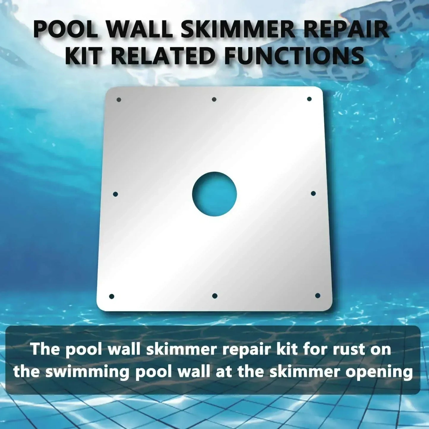 12 X 12 Ground Pool Skimmer Wall Repair Panel (NEW)