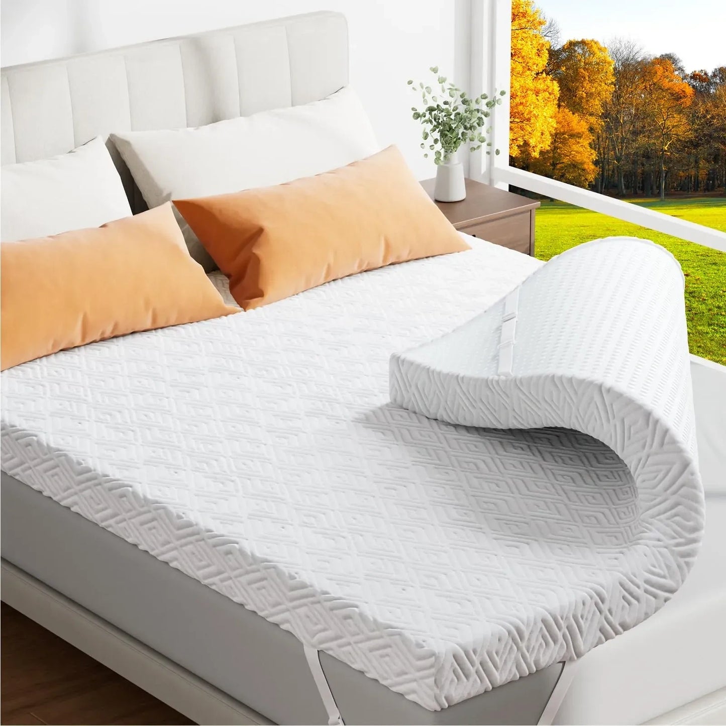 zibroges Memory Foam Mattress Topper (NEW)
