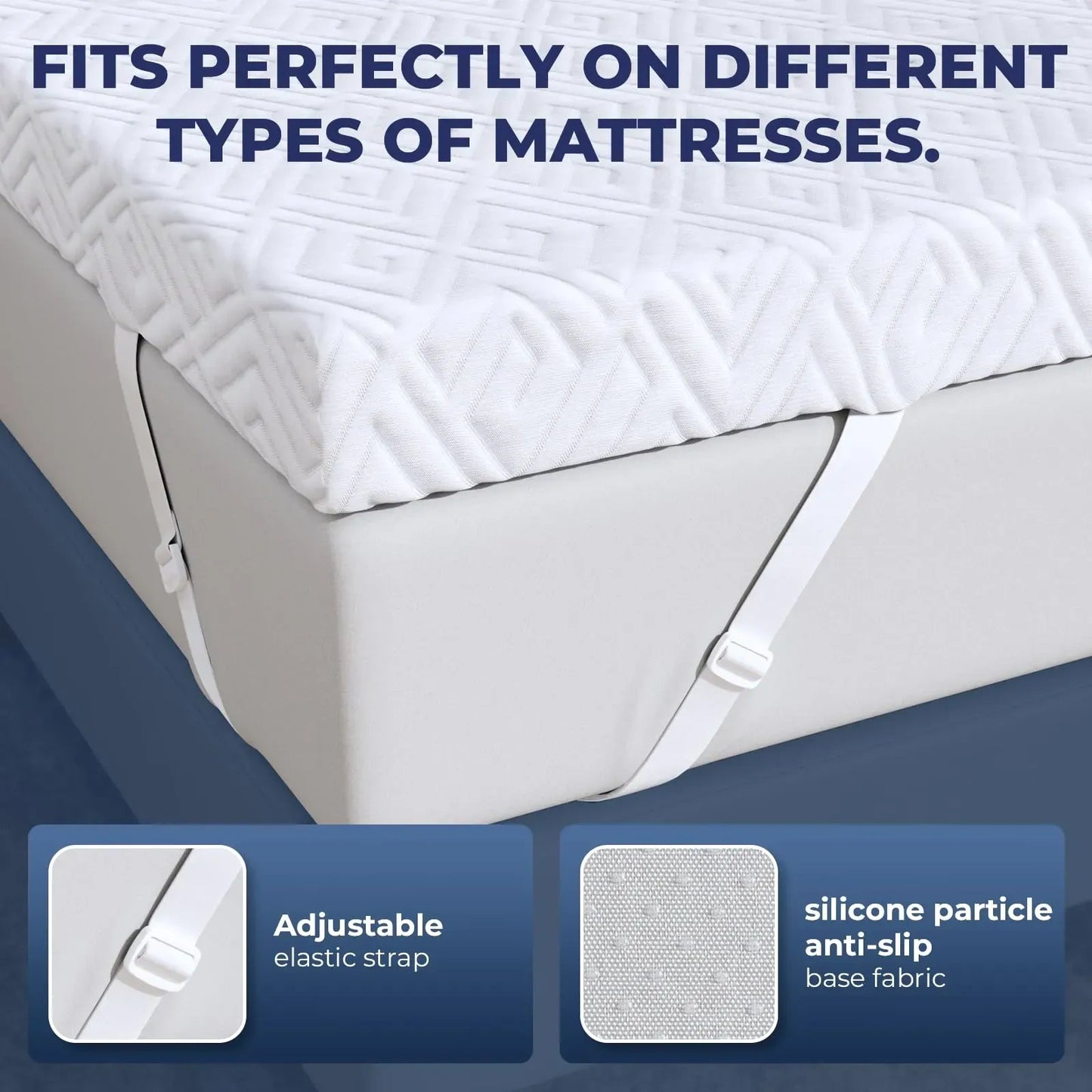 zibroges Memory Foam Mattress Topper (NEW)
