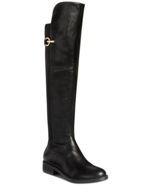 Rebel by Zigi Womens Onley Faux Leather Knee-High Riding Boots