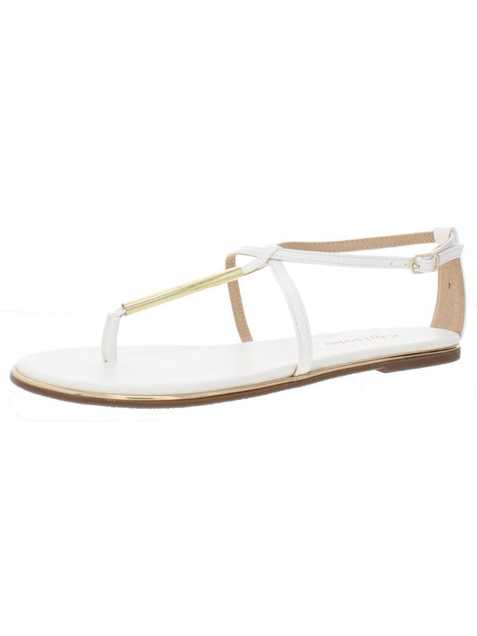 Zigi Soho Womens Janette Faux Leather Flat Sandals