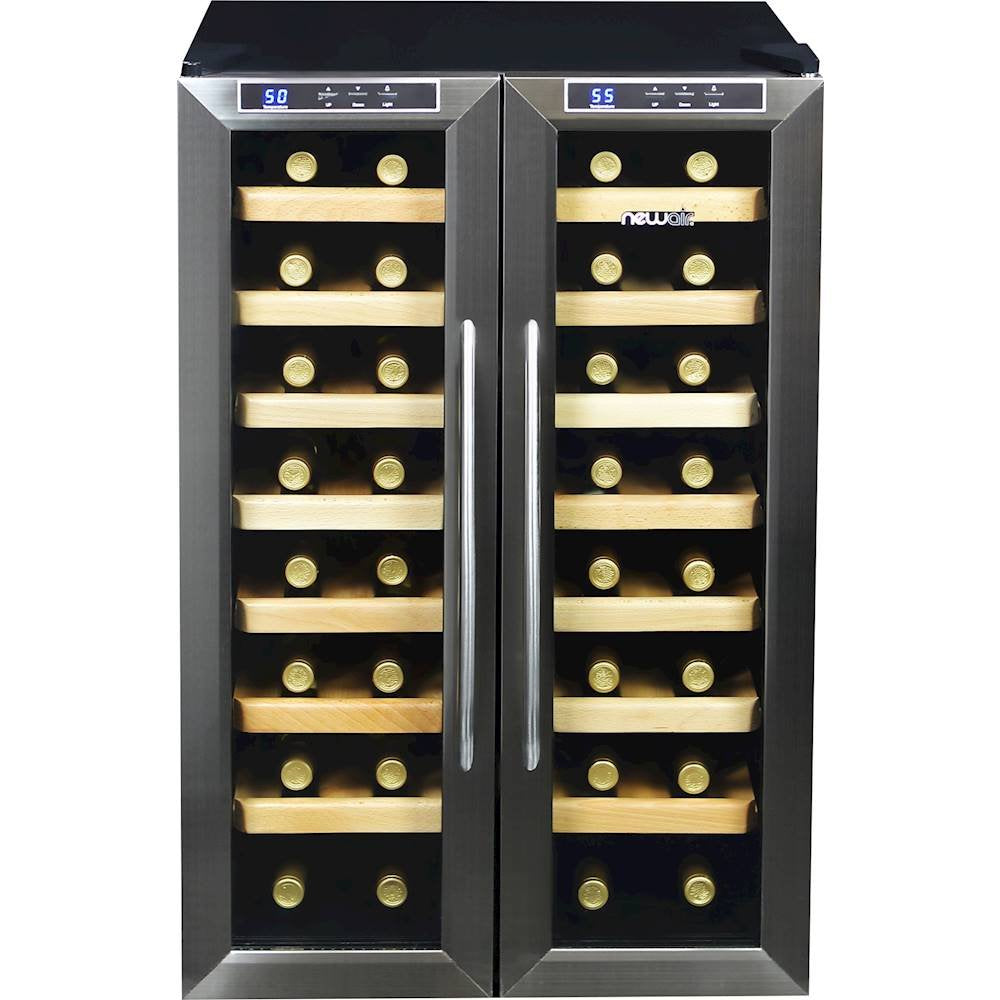 dual-zone-wine-cooler-aw-321ed-stainless steel-1