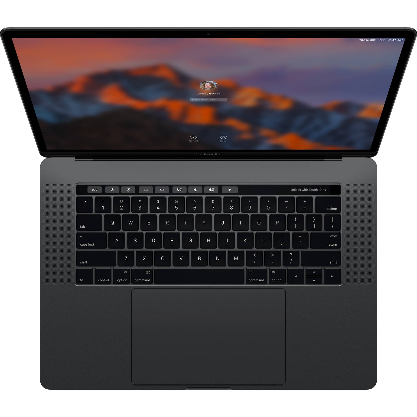 apple-late-2016-15.4-inch-macbook-pro-touchbar-a1707-space-gray-qci7 - 2.6ghz processor, 16gb ram, pro 450 - 2gb gpu-mlh32ll/a-2