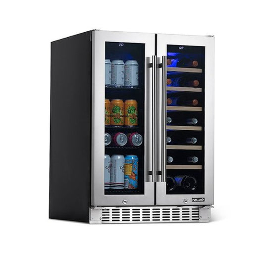 24"-premium-dual-zone-fridge-nwb080-stainless steel-1