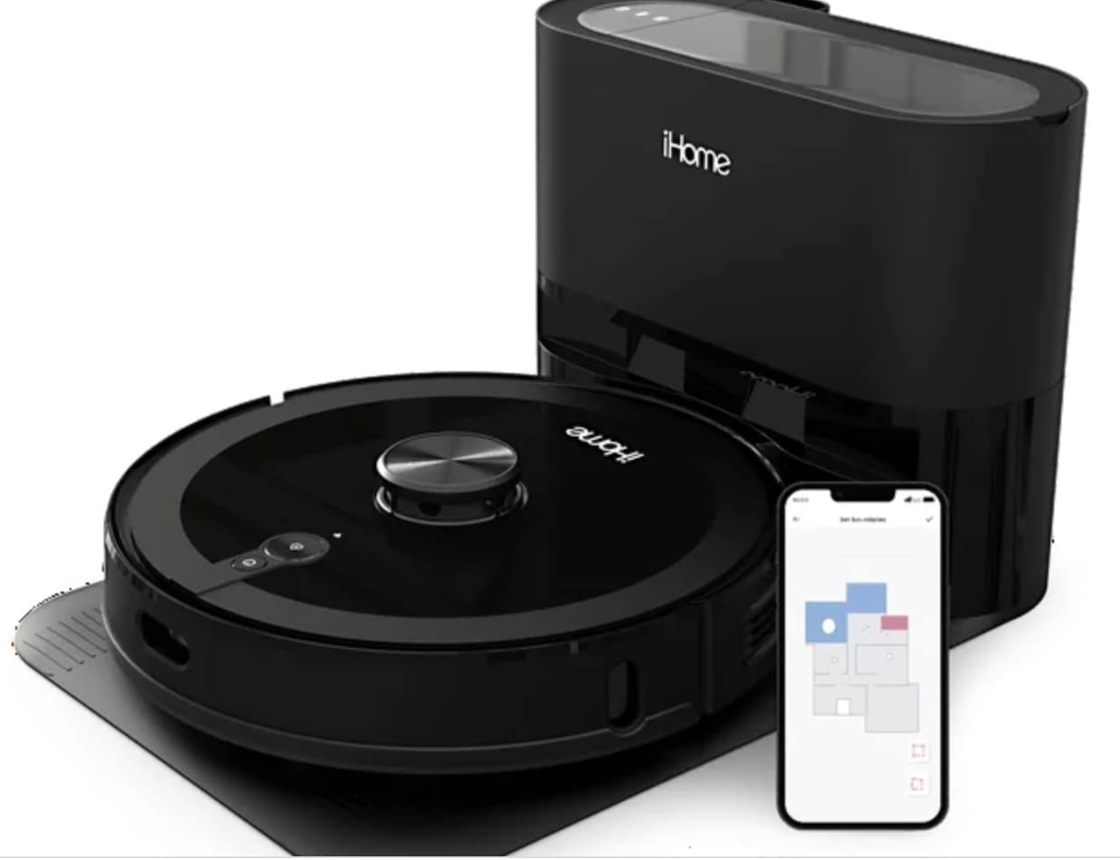 Deals NEW iHome AutoVac Eclipse iHRV10-BLK 2-in-1 Robot Vacuum Cleaner