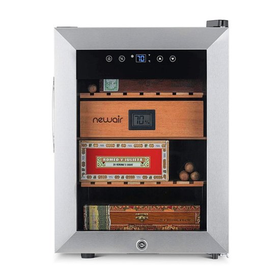 electric-cigar-humidor-wineador-nch250-stainless steel-1
