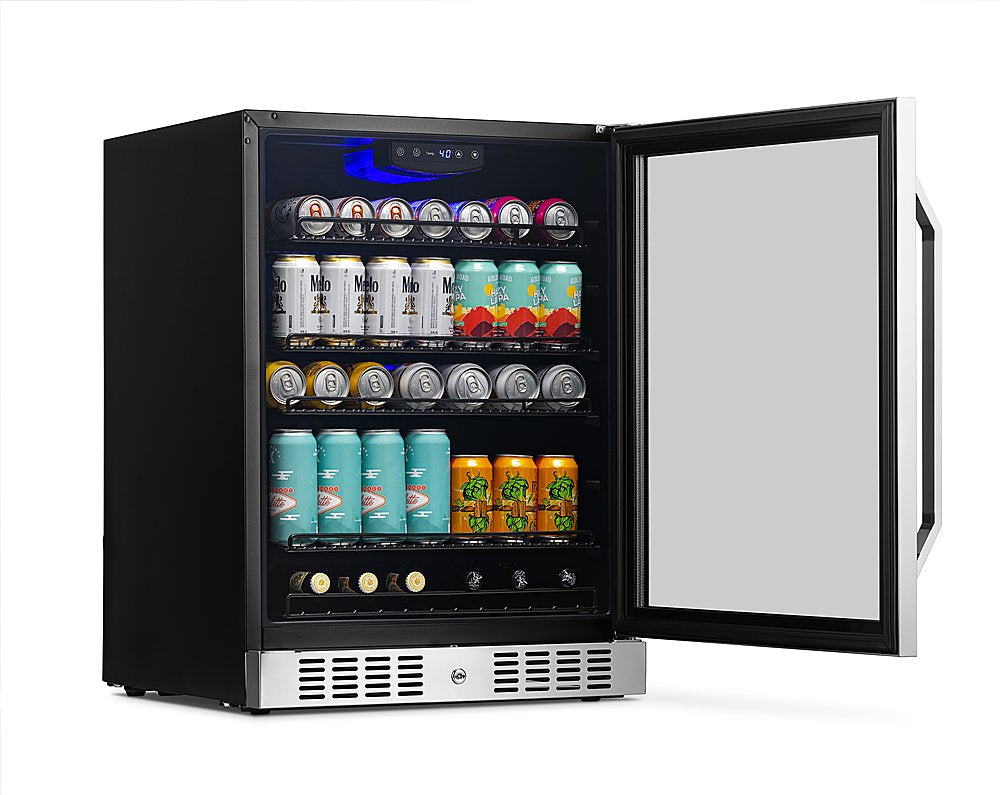 24”-built-in-beverage-fridge-nbc177ss00-stainless steel-2