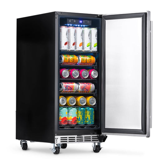 15”-built-in-outdoor-beverage-fridge-nof090ss00-stainless steel-2